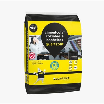 Argamassa Cozinhas/Banheiros 20kg Cinza Quartzolit