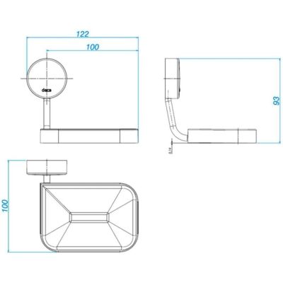 Kit de Acessórios para Banheiro Net 5 Peças Cromado Deca