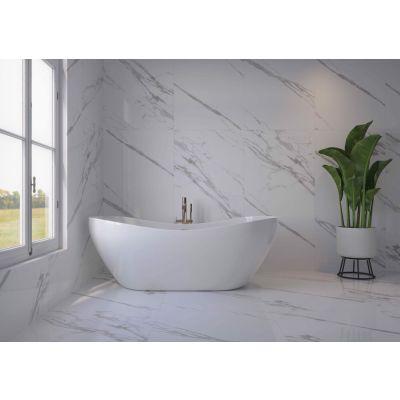 Porcelanato Marmo Branco Retificado Polido 80x160 Eliane