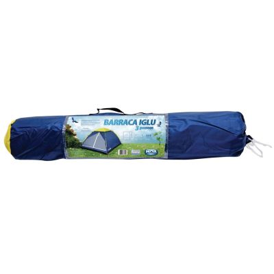 Barraca Iglu Poli&eacute;ster 3 Pessoas Azul Mor