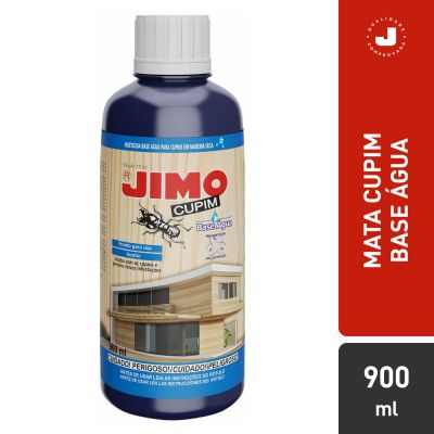 JIMO Cupim Base Água Eficaz Contra Cupim e Brocas Tratamento Preventivo e Curativo da Madeira Seca em Ambientes Internos e Externos 900ml