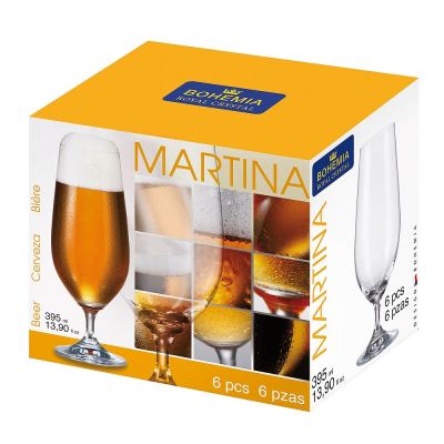 Jogo de Taças 6 Peças para Cerveja Martina 395ml Bohemia