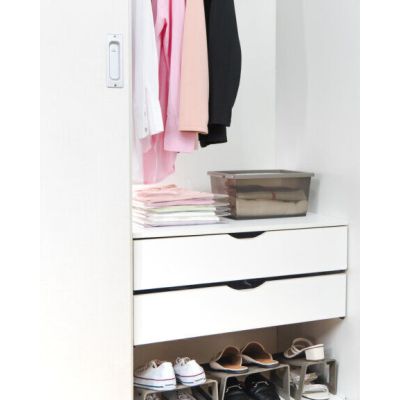 Organizador com tampa  My Closet  Camurça 7,5L 32,5x23,5x15,3