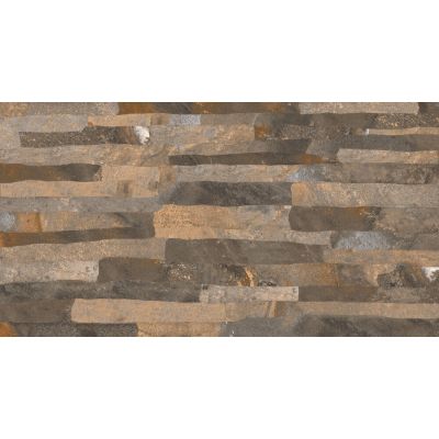 Piso Cerâmico Fileto Marrom Bold Acetinado 31x59 Ilhabella