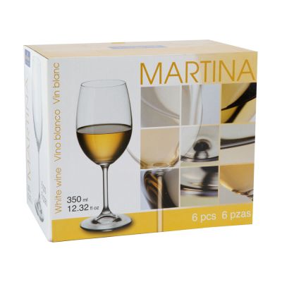 Jogo de Taças para Vinho 350ml Martina 6 Peças Bohemia