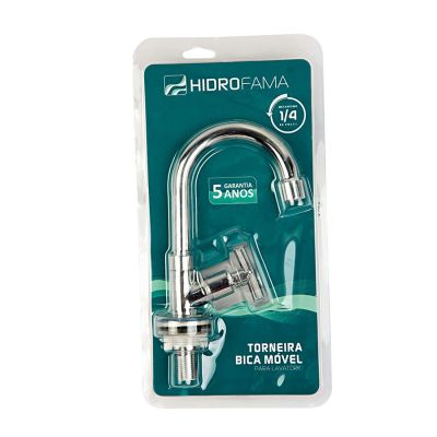 Torneira para Banheiro 1198 C39 Bica Alta 1/2" Cromado DM25707 Hidrofama