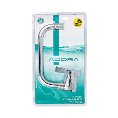 Torneira para Cozinha de Parede Bica Baixa 1/2" Fluxo C55 Cromado Addra