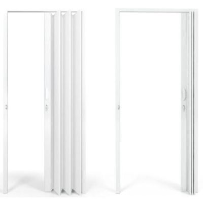 Porta Sanfonada PVC 2,10M X 90CM Branca Pro Forma