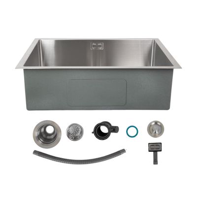Cuba para Cozinha de Sobrepor/Embutir Aço Inox Retangular Com Válvula 45x65x20 Addra