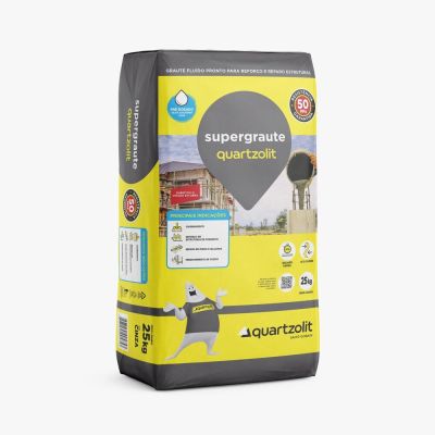 Argamassa Supergraute Quartzolit 25kg Cinza