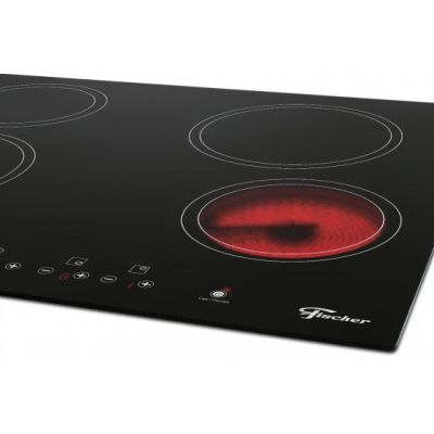 Cooktop Elétrico 4 Bocas Vitrocerâmico Preto Fischer