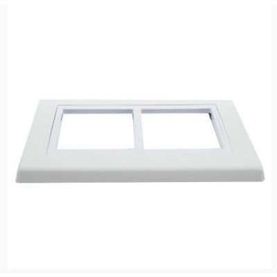 Placa 4"x4" Weg Refinatto 6 Módulos Branca/Branca Horizontal
