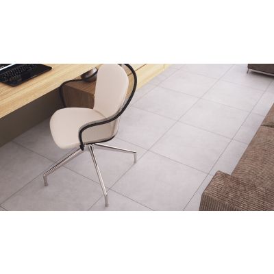 Porcelanato York Retificado Acetinado HD White 87,7x87,7 Classe C Portinari