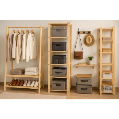 Cabide de Madeira 12 Peças Casa&Ideia