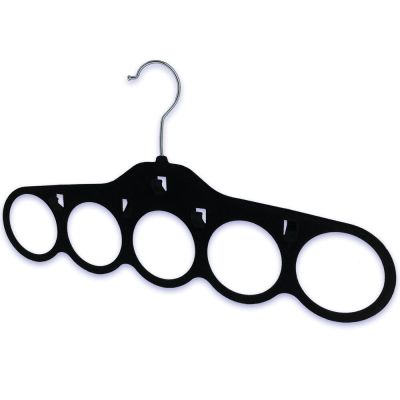 Cabide Flock Lenço Cinto Preto Casa&Ideia