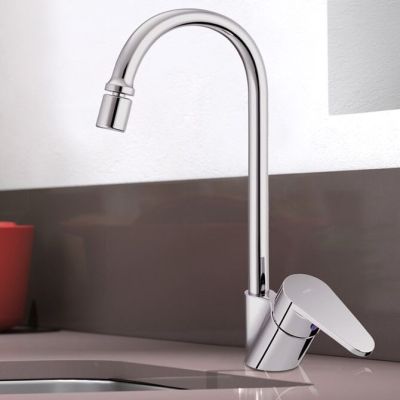 Torneira Misturador Monocomando para Cozinha de Mesa Bica Alta 1/2" Gali Cromado Docol