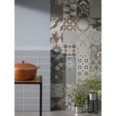 Revestimento Parede Paris Lilac Gris Bold Brilhante 10X20 Portobello