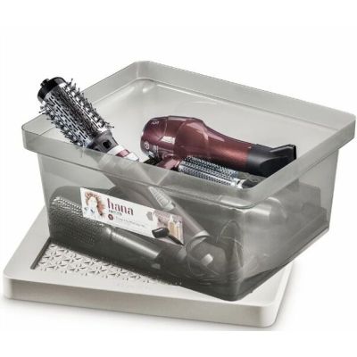 Caixa Alta Hana G Fumê 18L 31,5x40,5x19,2cm