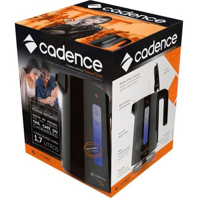 Chaleira Elétrica Cadence Contrast 1,7L Preta