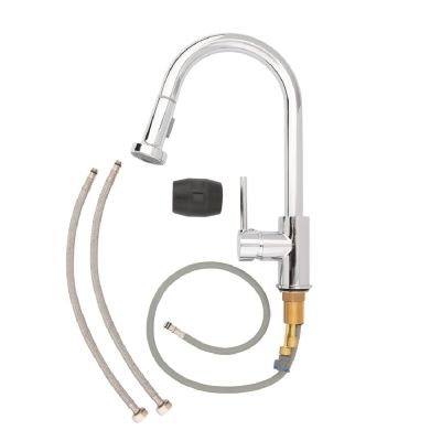 Torneira Misturador Monocomando para Cozinha de Mesa Bica Alta 1/2'' Curve Flex Cromado Addr