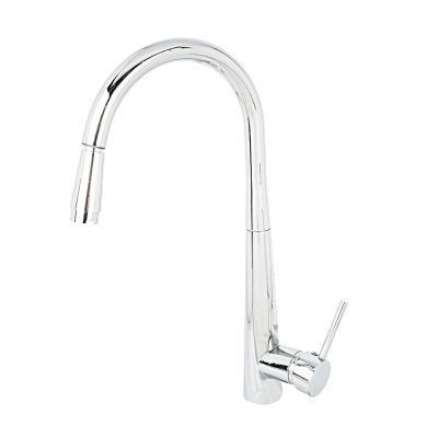 Torneira Misturador Monocomando para Cozinha de Mesa Bica Alta 1/2'' Delta Cromado com Ducha Addra