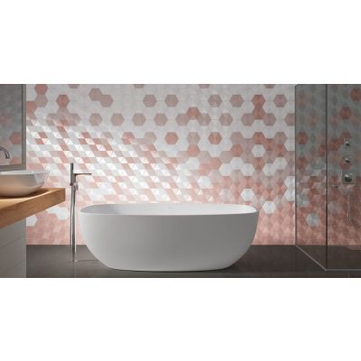 Porcelanato Love Hexa Soft Pink Matte Lux Bold 17,5x17,5 Portinari