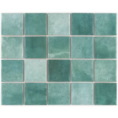 Revestimento Parede Noronha Mesh Jade Bold Brilhante 7,5x7,5 Eliane