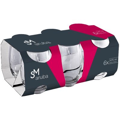 Jogo de Copos 465ml Nadir Aruba 6 Peças