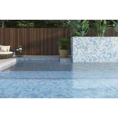 Revestimento Parede Noronha Mesh Água Bold Brilhante 7,5x7,5 Eliane