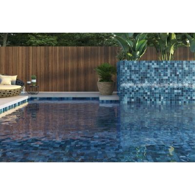 Revestimento Parede Noronha Mesh Mar Bold Brilhante 7,5x7,5 Eliane