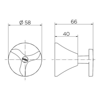 Acabamento para Registro 1/2", 3/4" e 1 Nova Pertutti Cromado Docol