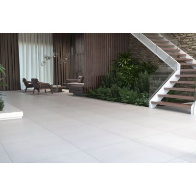 Porcelanato Urban Off White Hd Retificado Acetinado 84x84 Classe C Elizabeth