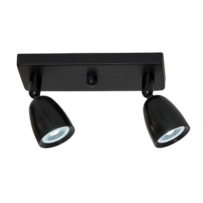 Trilho 2 Lâmpadas LED 8W Direct Linear 6500K Preto Luz Branca Taschibra