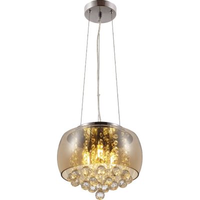 Pendente  5 Lâmpadas Cristal Magnum 35 G9 Âmbar Blumenau