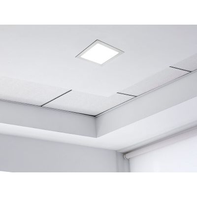 Painel LED Embutir Lux Quadrado Autovolt Luz Branca 24W 6500K 29,2cm Taschibra