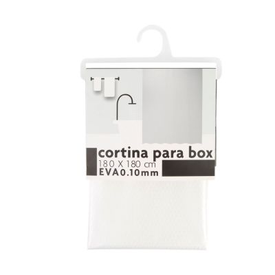 Cortina para Box EVA Quadros 1,8x1,8m Hidrofama