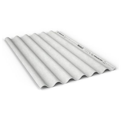 Telha Fibrocimento 1,10x2,44m 6mm Cinza Brasilit
