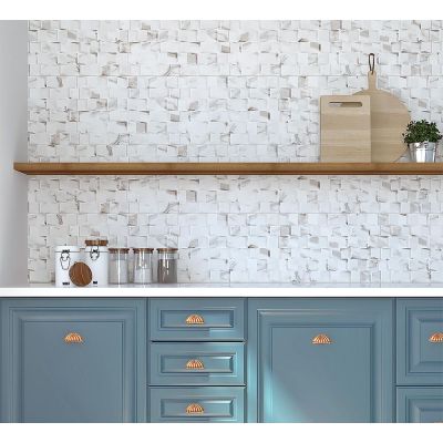 Revestimento de Parede Prisma Carrara Bold Acetinado Classe A 31x54cm Savane