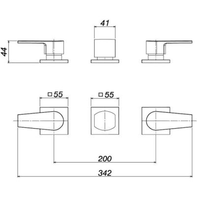 Misturador para Bidê 1/2" Level Cromado Deca