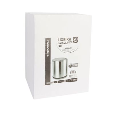 Lixeira Inox Flip 20L Casa&Ideia