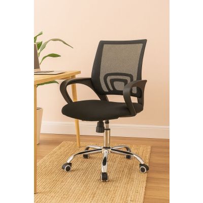 Cadeira de Escritório Mesh Roller com Rodízios Diagonal