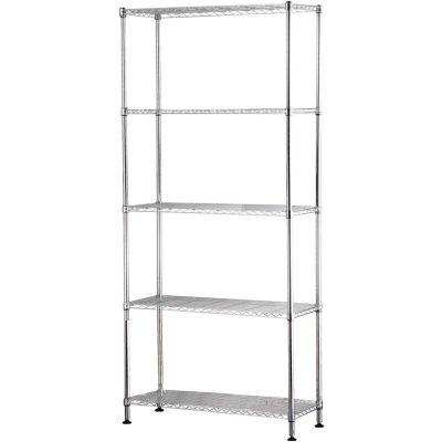 Estante Supreme 90x35x180cm Cromado Casa&Ideia