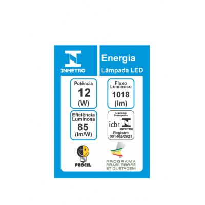 Lâmpada LED TKL 80 6500K 12W Luz Branca Taschibra
