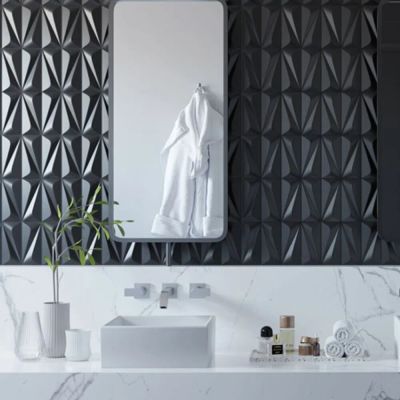 Revestimento Parede Ludo Black Retificado Acetinado 32x59 Incepa