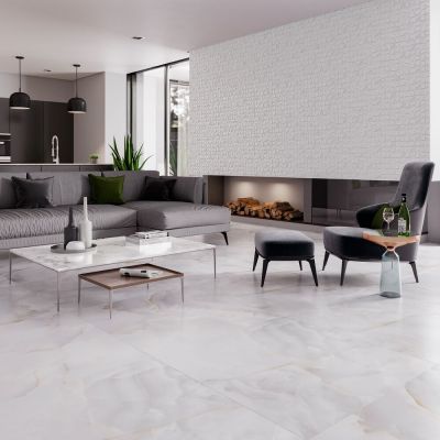 Porcelanato Onix Bianco Lux Retificado Polido 90x90 Biancogres