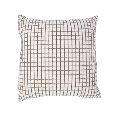 Almofada Jacquard 43x43cm Cinza Diagonal