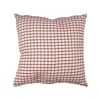 Almofada Jacquard 43x43cm Vermelho Diagonal