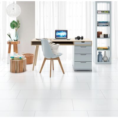 Revestimento de Parede Plus Branco Retificado Brilhante Classe A 38x75cm Ilhabella