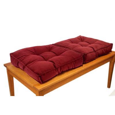 Almofada Futton Veludo 45x45cm Vinho Diagonal