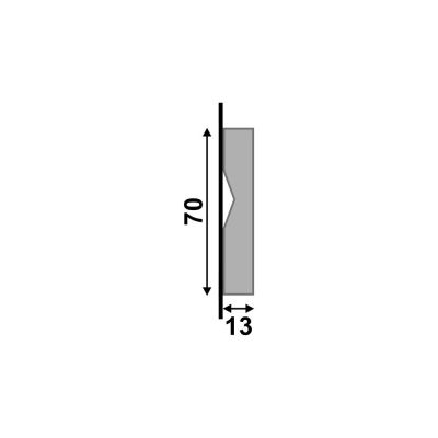 Guarnição Poliestireno Santa Luzia  71 GN|P 7cmx2,4m Branco
